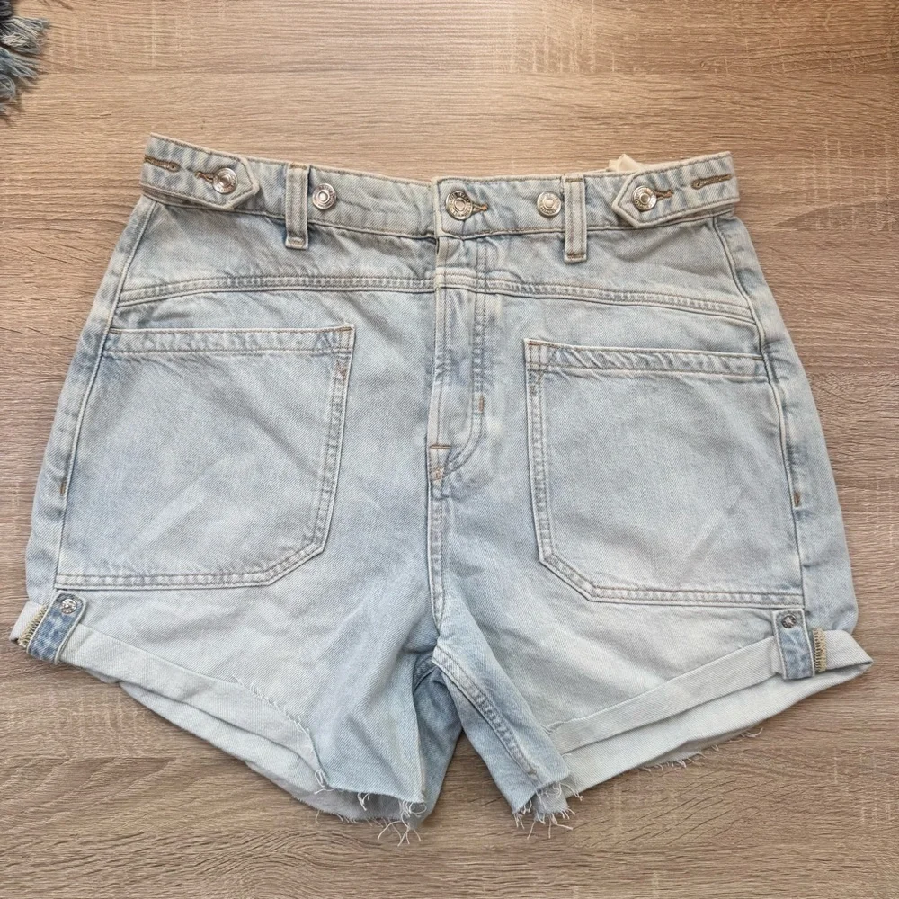 NWT Free People Palmer Long Jean shorts 28